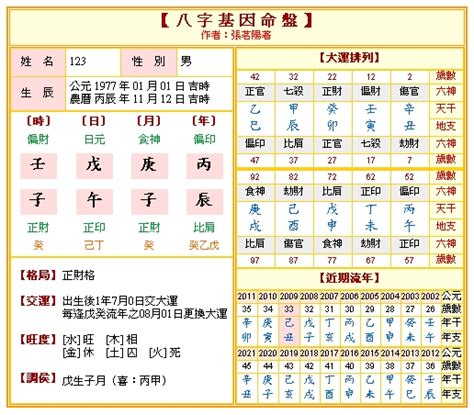 出生時辰八字|八字命盤排盤